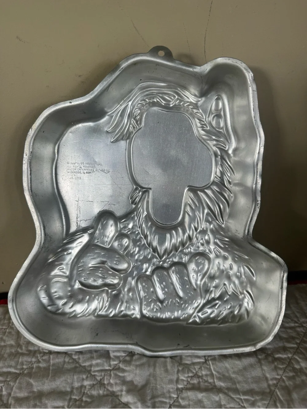 Wilton ALF Vintage Aluminum Character Cake Pan 502-2705 13x12in 2-Layer 1988